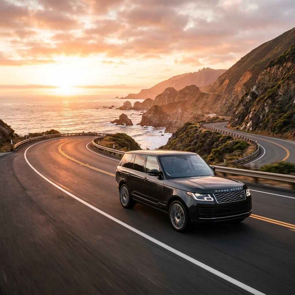 Premium SUV on a scenic road